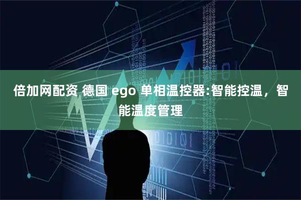 倍加网配资 德国 ego 单相温控器:智能控温，智能温度管理